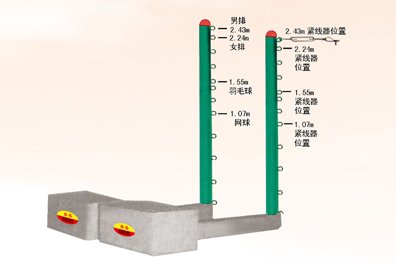 LS-214移動式排羽網(wǎng)三用柱